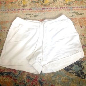 White Cotton Shorts